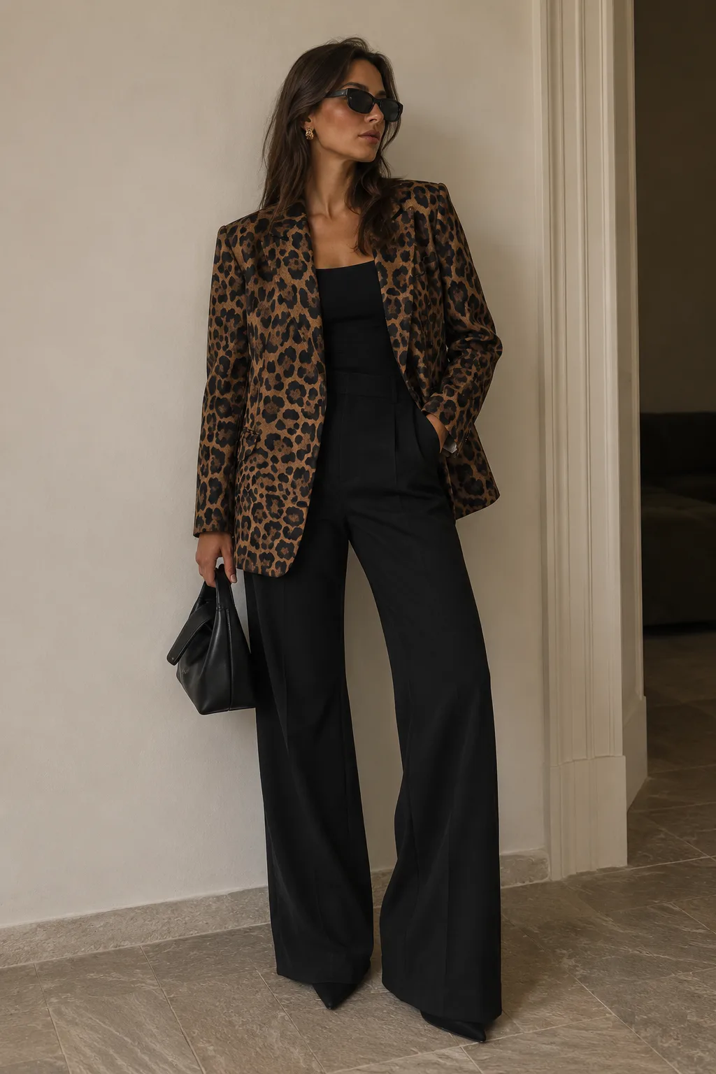 Leopard Print H&M Blazer