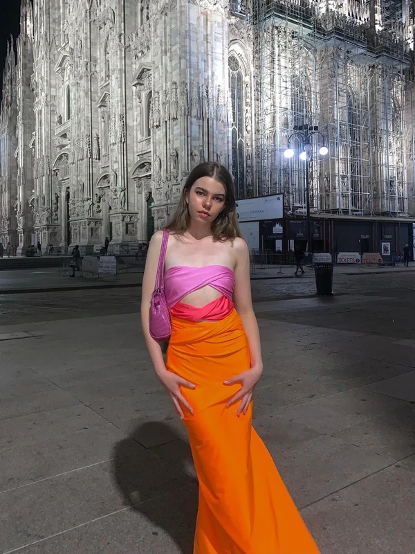Micas Pántnélküli elegáns hosszú ruha / Strapless elegant maxi dress
