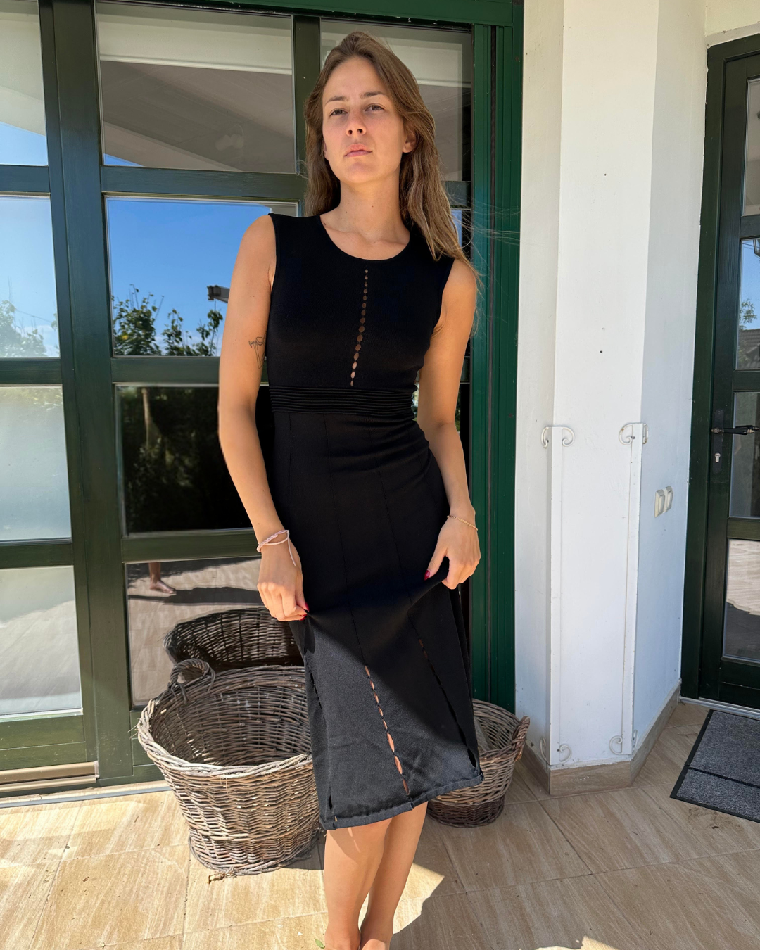 Fekete maxi ruha